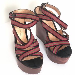 Marc by Marc Jacobs Wooden Platform Wedges size 39